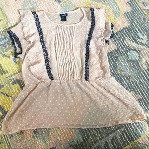 Rue21 sheer and lace top